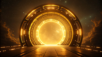 Sci-Fi Portal: Ultra, sci fi portal, portal, Sci Fi, fantasy, glow HD wallpaper