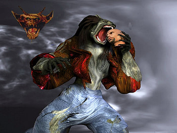 Predator, head, sky, fantasy HD wallpaper