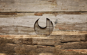 Uhlsport wooden logo, , wooden backgrounds, brands, Uhlsport logo, creative, wood carving, Uhlsport HD wallpaper