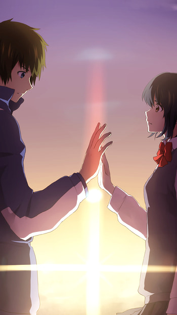 Your Name — Taki & Mitsuha: Sunset Touch ( ), Your Name., Taki Tachibana, Mitsuha Miyamizu, Anime HD phone wallpaper