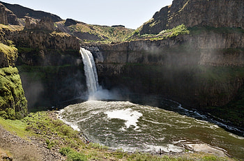 Palouse Falls - Washington - USA, Waterfalls, USA, Palouse Falls, Washington HD wallpaper