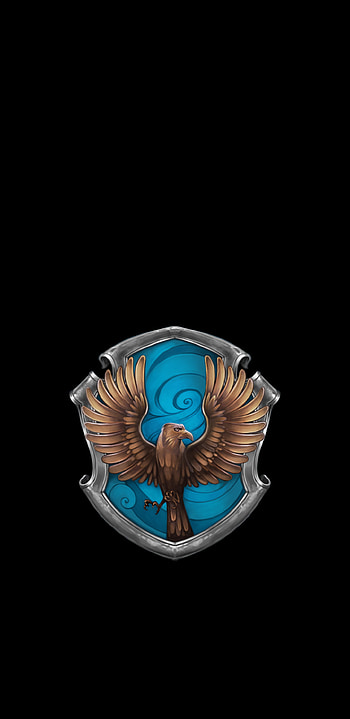 Ravenclaw & Slytherin, House crest, Amoled , Mobile s HD phone wallpaper