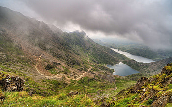 Wonderful planet, wonderful, mountains, lake, cloud HD wallpaper