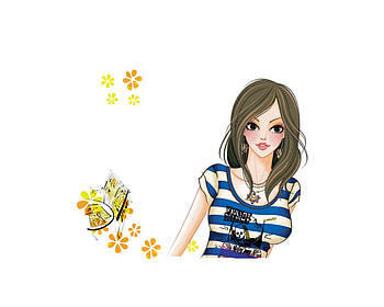girl drawings, abstract, entertainment, other, cool, women, colours HD wallpaper