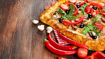 Pizza, Chili Pepper HD wallpaper