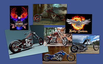 Harleys for Val And Tex, harleys, motorcycles, harley davidsons, collage HD wallpaper