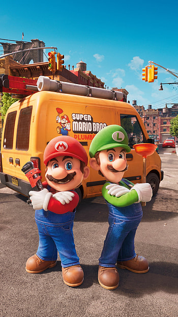 Plumber Duo: Mario & Luigi — Super Mario Bros. (2023) , Mario, movie HD phone wallpaper