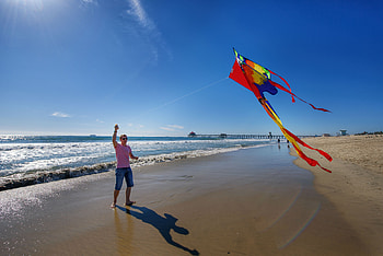 Kite flying, North County San Diego, YNC, 101 HD wallpaper