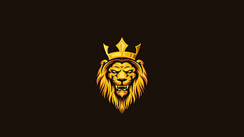 Lion King Minimal , lion, minimalism, minimalist, logo, artist, artwork, digital-art HD wallpaper