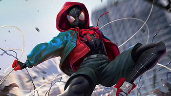 Spider-Man Into the Spider-Verse Miles Morales HD wallpaper