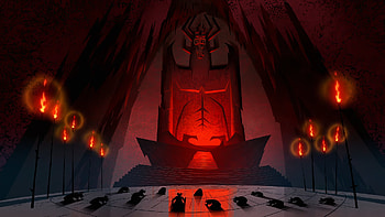 Aku's Dark Throne — Samurai Jack, TV Show, Samurai Jack HD wallpaper