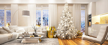 Decorated for Christmas, Gifts, Interior Design, Trees, Decorations, Nature, Ornaments, Winter, Christmas, Holidays HD wallpaper