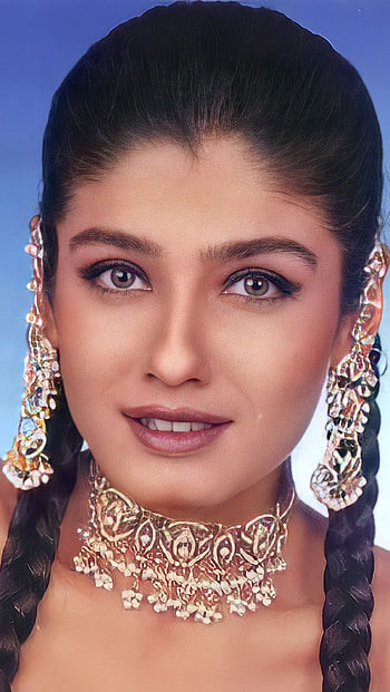Raveena Tandon, bollywood actress, vintage HD phone wallpaper