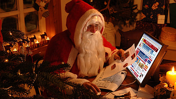 Holidays, New Year, Jack Frost, Santa Claus, Gifts, Presents HD wallpaper