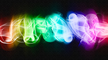 Smoke, curls, rainbow, colors, kool HD wallpaper