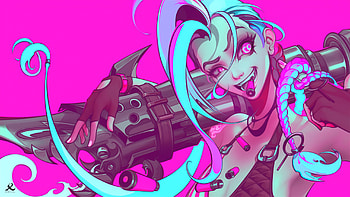 Jinx – Dynamic League of Legends Video Game Art, Jinx (League Of Legends), video game, League Of Legends HD wallpaper