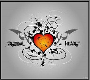 Tribal heart, hearts, love HD wallpaper