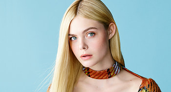 Green eyes, blonde, Elle Fanning HD wallpaper
