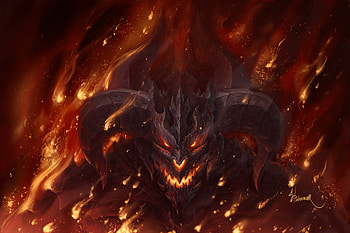 Fire Demon For 3000 x 2000 px MB shadow demoness hell fire angels wolf dragon HD wallpaper