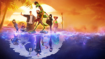 Mavis Dracula Ericka Van Helsing Griffin Blobby Dennis Wayne Hotel Transylvania Transformania HD wallpaper