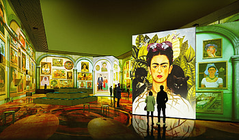 Immersive experience, Viva Frida Kahlo, Joyful celebration, Munich event HD wallpaper