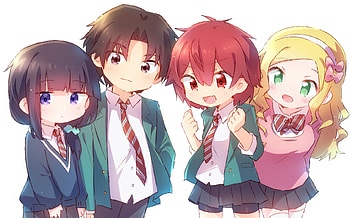 Tomo-chan & Friends Anime – Carol, Tomo, Junichirou & Misuzu, Carol Olston, Tomo Aizawa, Junichirou Kubota, Misuzu Gundou, Anime, Tomo-chan Is a Girl! HD wallpaper