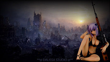 WAR and GIRL, sexy, dalissa, guns, girls, sexy girls, war HD wallpaper