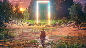 The Other Side Portal , artist, artwork, digital-art HD wallpaper
