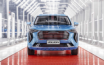 2022, Haval Jolion, , front view, exterior, blue Jolion, Haval Jolion production, Chinese cars, Haval HD wallpaper