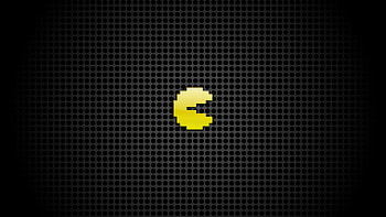 Pac Man Yellow Ghost, pac-man, games, artist, artwork, digital-art, video-games HD wallpaper