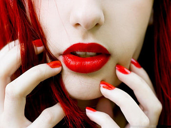 Ravishing Redhead, red lips, hot redhead, hot lips, sexy redhead, sexy lips HD wallpaper