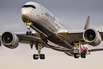 Asiana Airlines, Airbus A350, London Heathrow, ID HD wallpaper