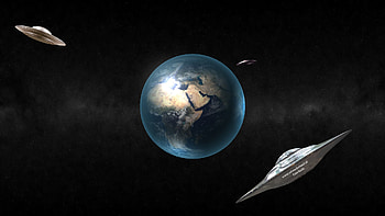 Full UFO / Space-earth-ufo-- HD wallpaper