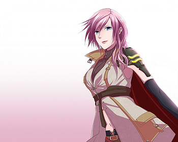 Lightning Farron, final fantasy, long hair, dress, farron, beauty, nice, 3d, cg, game, , warrior, female, plain, sweet, girl, beautiful, pink hair, lightning, anime girl, simple, anime, video game, pretty, rpg, lovely, realistic HD wallpaper