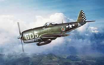Republic P-47 Thunderbolt, American P-47D Thunderbolt, US Air Force, WWII, World War II, WWII aircraft, aircraft drawings HD wallpaper