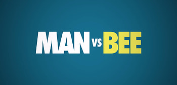 Man vs. Bee, Rowan Atkinson, Bee battles, Netflix comedy HD wallpaper