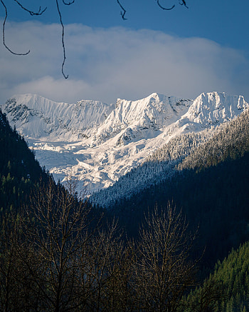 Landscape, Winter, Nature, Trees, Mountains, Snow, Mountain Range HD phone wallpaper