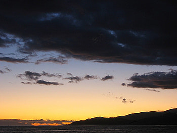 Last Summer, clouds, colors, sky, land, sunset HD wallpaper