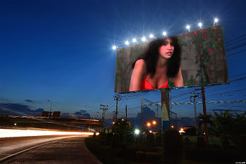 Phoebe Cates-billboard , model, bikinitop, red, hurrcn381, beautiful HD wallpaper