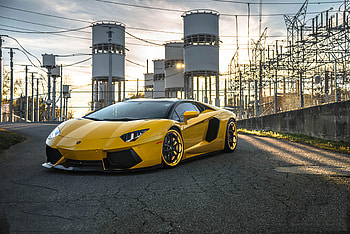 2020 Orange Lamborghini Aventador Sv , lamborghini-aventador, lamborghini, cars HD wallpaper