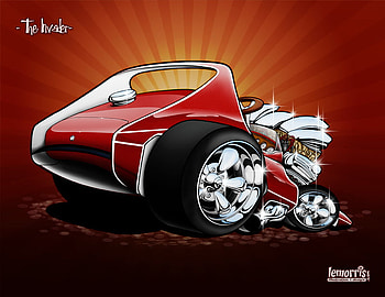 The Invader, hot rods, auto, custom rides, cars HD wallpaper