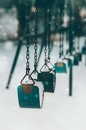 Winter, Snow, Miscellanea, Miscellaneous, Swing, Mood, Childhood HD phone wallpaper