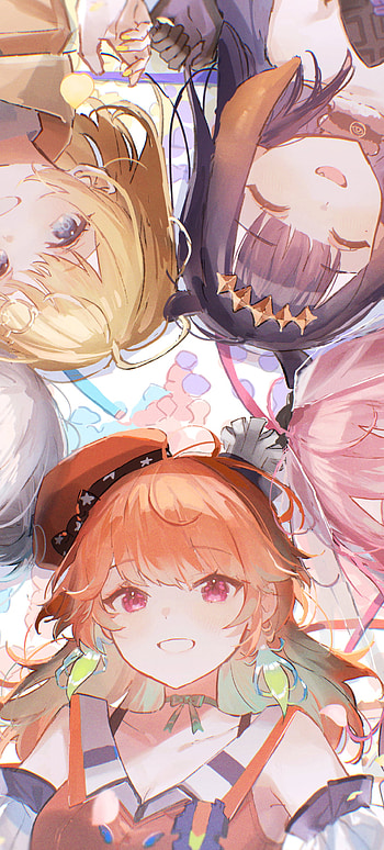 Vibrant Anime Virtual YouTubers Delight, Anime, Virtual Youtuber HD phone wallpaper
