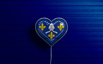 I Love Saintonge, , realistic balloons, blue wooden background, Day of Saintonge, french provinces, flag of Saintonge, France, balloon with flag, Provinces of France, Saintonge flag, Saintonge HD wallpaper