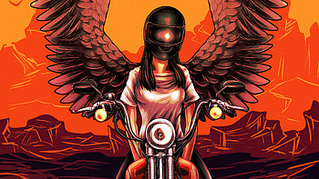 Devil Biker Angel Girl , angel, biker, artist, artwork, digital-art HD wallpaper