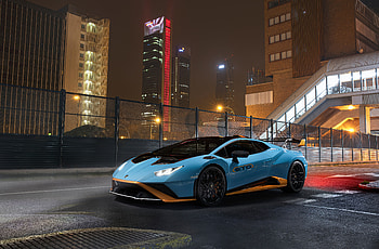 Lamborghini Light Blue Metallic Coupe , lamborghini-aventador, lamborghini, cars HD wallpaper