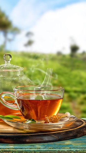 Food and tea, Delicious combination, Gastronomic delights, Tempting flavors HD phone wallpaper