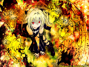 To Love Ru, Anime, Assassin, Blonde, Golden Darkness, Red Eyes, Short Hair HD wallpaper