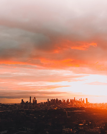 Cities, Sunset, Architecture, City, Skyscraper, Evening HD phone wallpaper