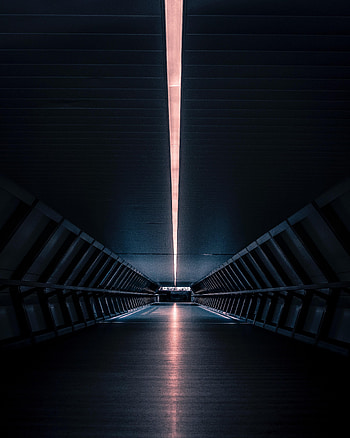 Dark, Backlight, Illumination, Glow, Dahl, Distance, Tunnel HD phone wallpaper